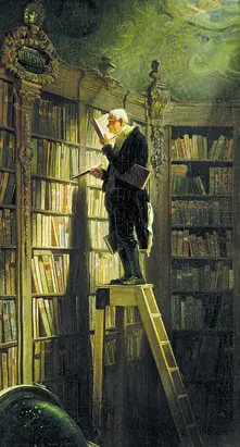 Il topo di biblioteca di Carl Spitzweg, immagine su come concentrarsi nello studio
